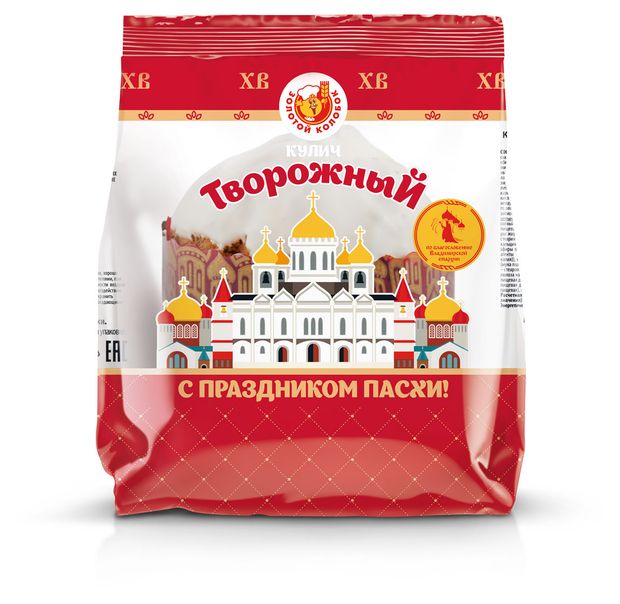 

Кулич Золотой колобок Творожный 350 г