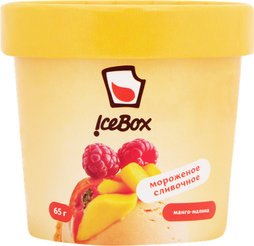 

Мороженое Cool Ice Box Манго-малина сливочное 6.7% без змж 65 г