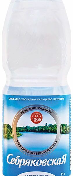 Вода Себряковская минеральная газированная 1.5л
