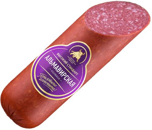 

Колбаса Сибирская продовольственная компания Альмавирская полукопченая вес