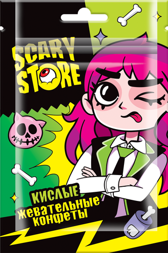 

Конфеты жевательные Конфитрейд Scary Store кислые 11 г