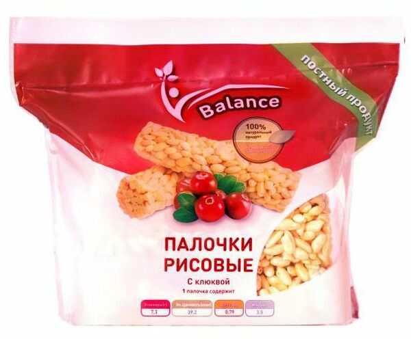 Палочки рисовые Lope Lope с клюквой, 70г