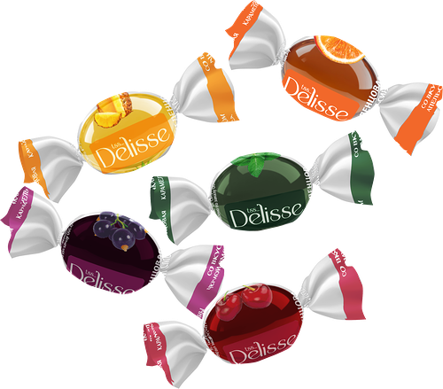Карамель леденцовая Delisse Каприз ассорти мини, весовая