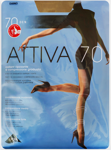 

Женские колготки Omsa Attiva 70 den Daino 2 размер