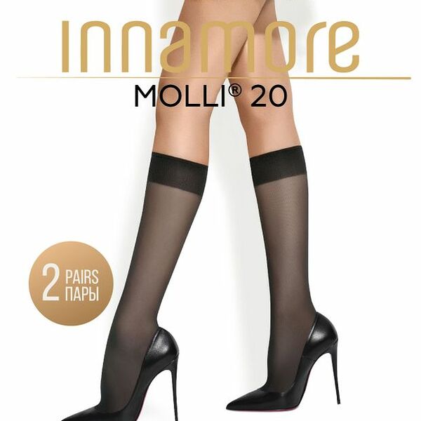Гольфы женские Innamore Molli 20 черные