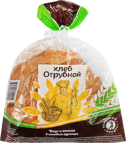 

Хлеб Хлебный дом Отрубной Подовый в нарезке 350 г