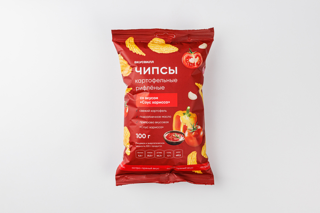 

Чипсы картофельные рифленые со вкусом Соус Харисса 100 г