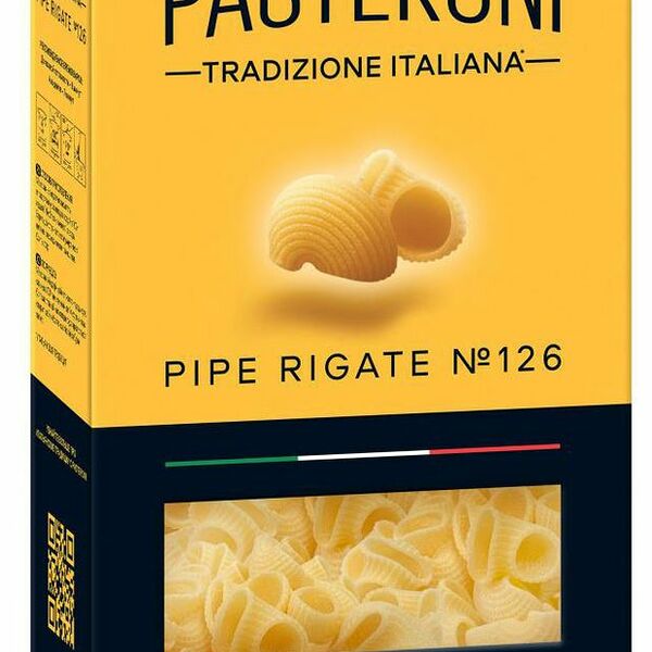 Макароны Pasteroni Pipe Rigate №126 ракушки 400г