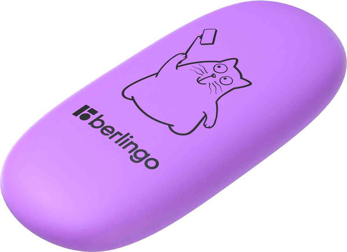 

Ластик Berlingo Lazy Cats овальный 4.9х2.3х0.9 см