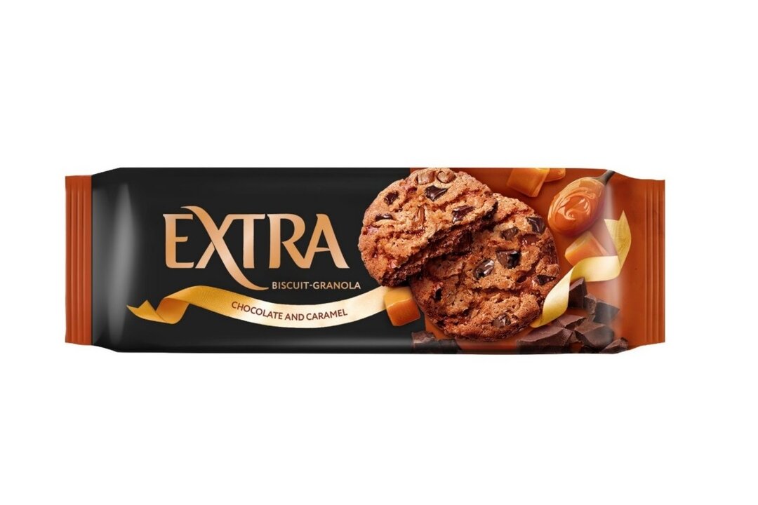 

Печенье сдобное Extra гранола с шоколадом и карамелью 150 г