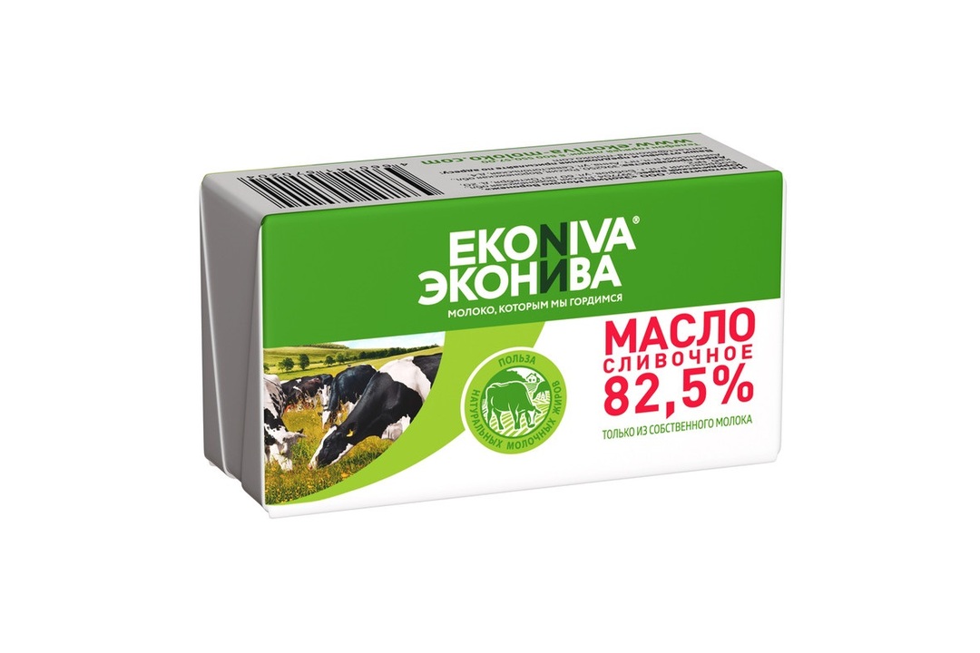 

Масло сливочное ЭкоНива 82.5% 180 г
