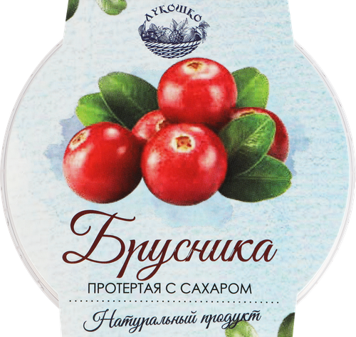 

Брусника Лукошко протертая с сахаром 200 г