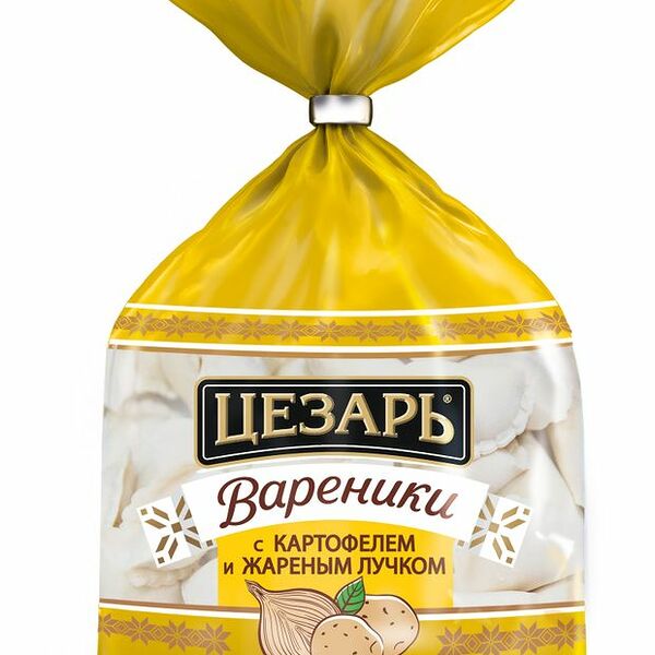 Вареники Цезарь с картофелем и жареным лучком 600 г