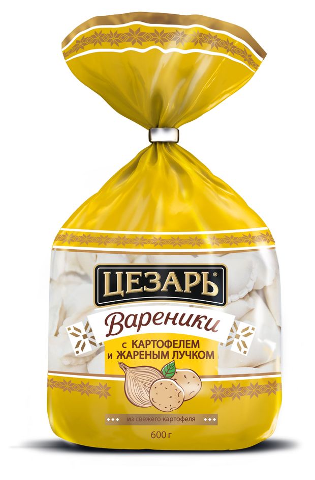 

Вареники Цезарь с картофелем и жареным лучком 600 г