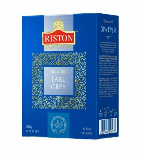 

Чай черный Riston Earl grey листовой 100 г