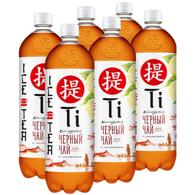 

Напиток TI Холодный черный чай со вкусом лимона негазированный, 1.25л