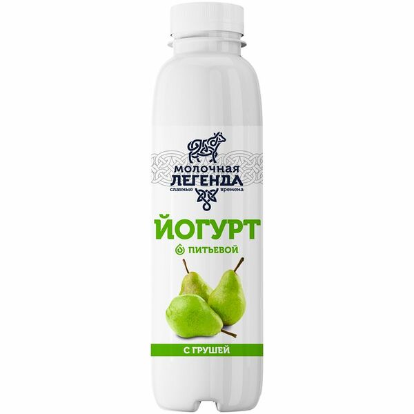 Йогурт питьевой Молочная легенда с грушей 0.9% 270 г