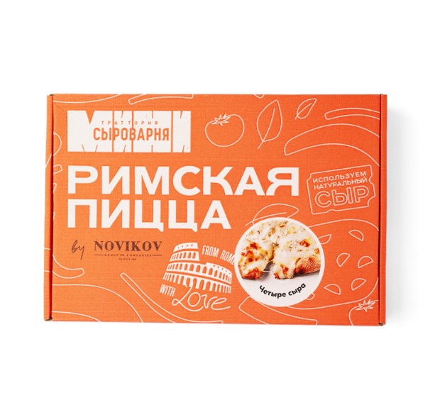 

Пицца Траттория Минисыроварня Римская 4 Сыра 20 х 25 см 345 г