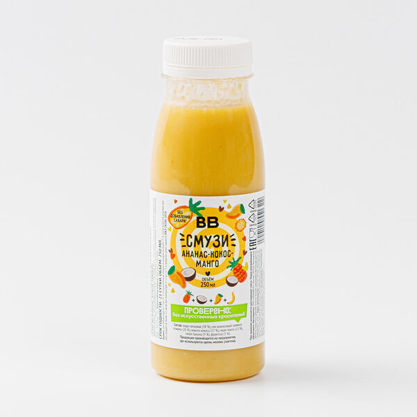 Смузи Ананас-кокос-манго