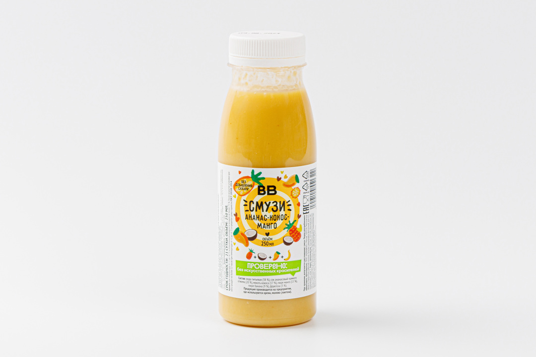 

Смузи Ананас-кокос-манго