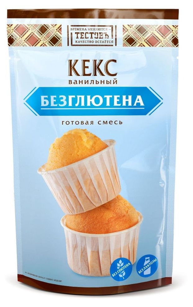

Смесь для выпечки Тестовъ Кекс ванильный без глютена 250 г