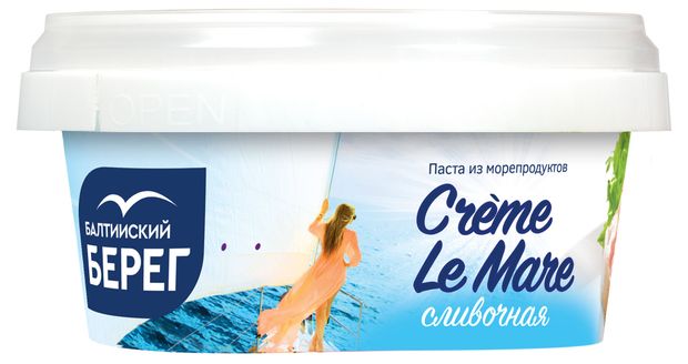 

Паста Балтийский Берег Creme le Mare из морепродуктов сливочная 150 г