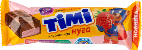 

Батончик Timi Клубничная нуга 40 г