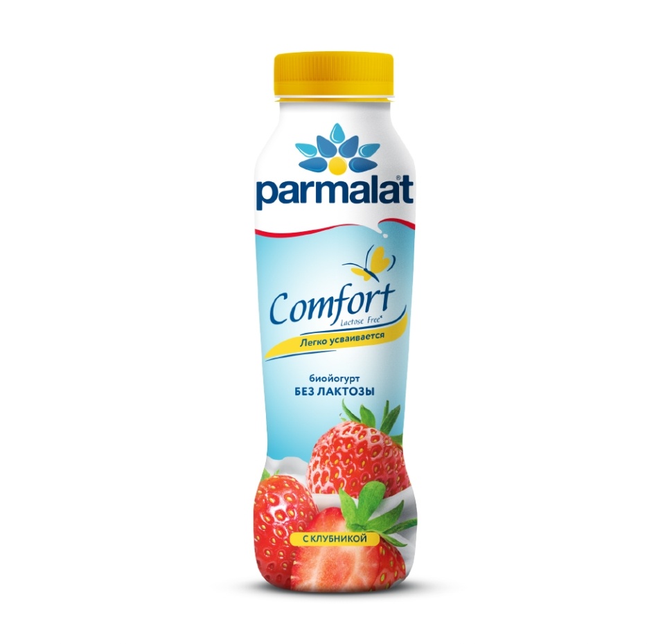 

Биойогурт питьевой Parmalat Comfort с клубникой безлактозный 1.5% 290 мл