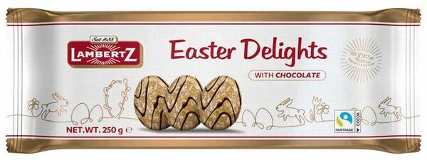 Пряники LAMBERTZ декорированные шоколадной глазурью 250 г