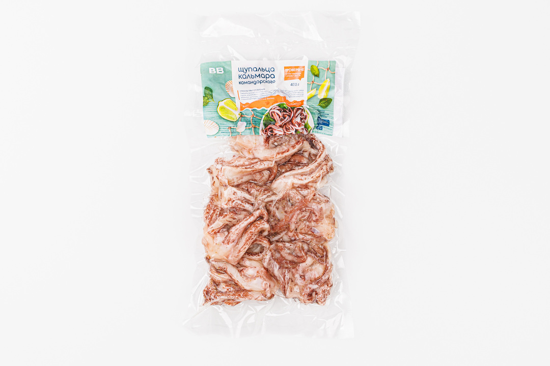 

Щупальца кальмара командорского зам., 400 г Продукт замороженный