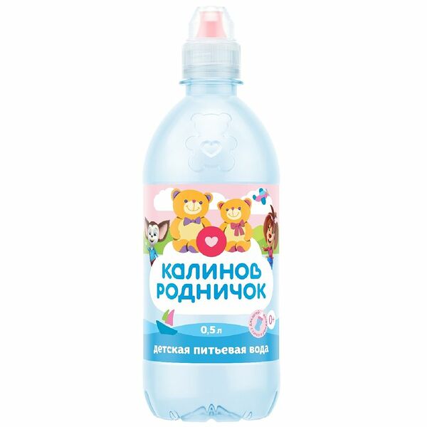 Вода детская Калинов Родничок питьевая негазированная 0.5 л 