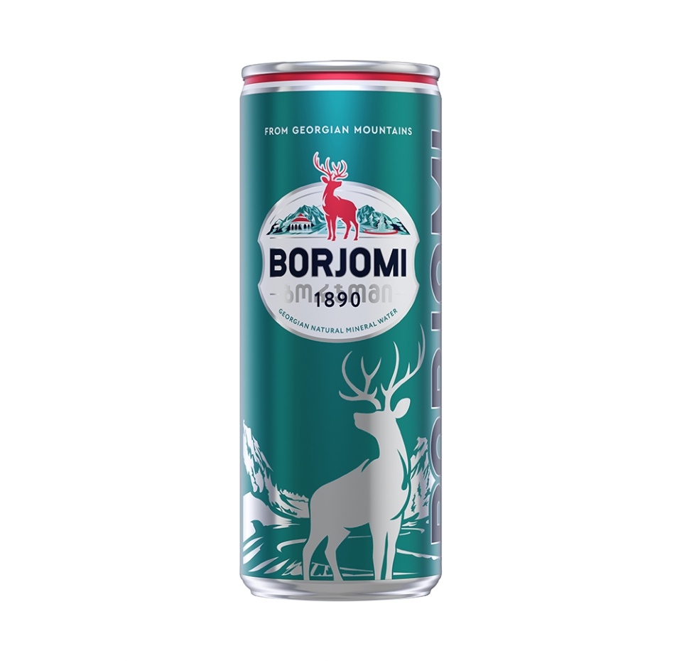 

Вода Borjomi минеральная газированная 0.33 л