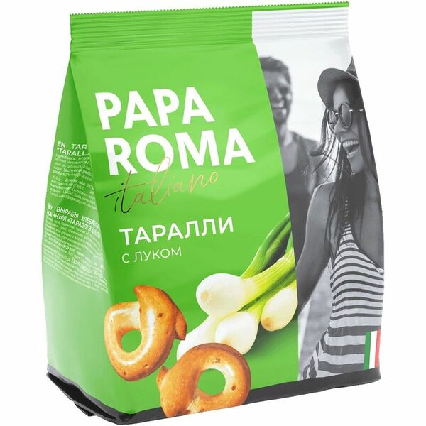 Таралли Papa Roma с луком 180 г
