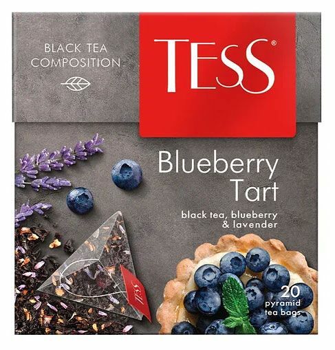 Чай черный Tess Blueberry Tart в пирамидках 20 шт 