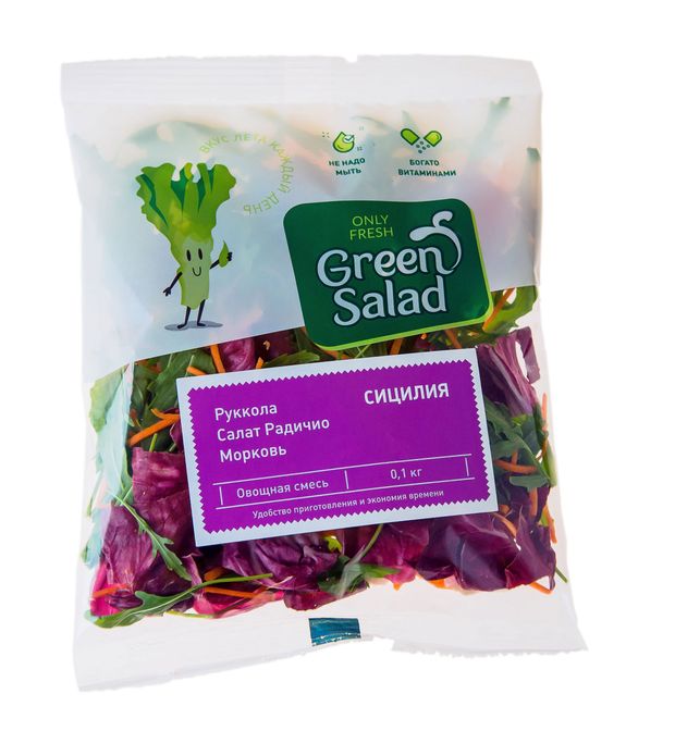 

Салатный микс Green Salad Сицилия 100 г