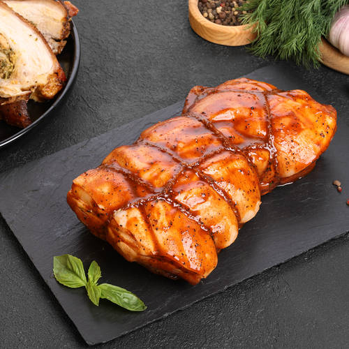 

Грудинка ЛЕНТА FRESH свиная с начинкой зелень с чесноком полуфабрикат охлажденный вес