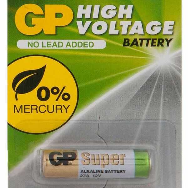 Батарейка GP высоковольтная 27AFRA-2C1 (27А, 1шт)