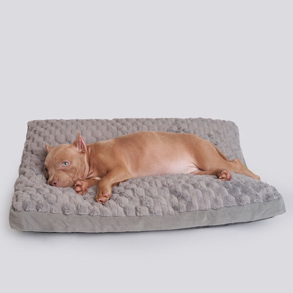 Подушка Petmax для кошек и собак мелких и средних пород 60х50х9 см серая