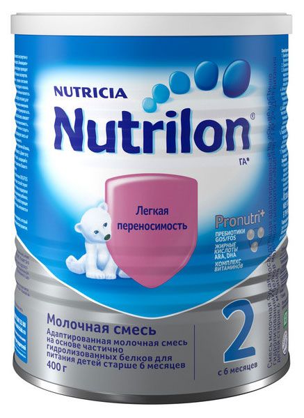 

Молочная смесь сухая Nutrilon Гипоаллергенный 2 с 6 месяцев 400 г