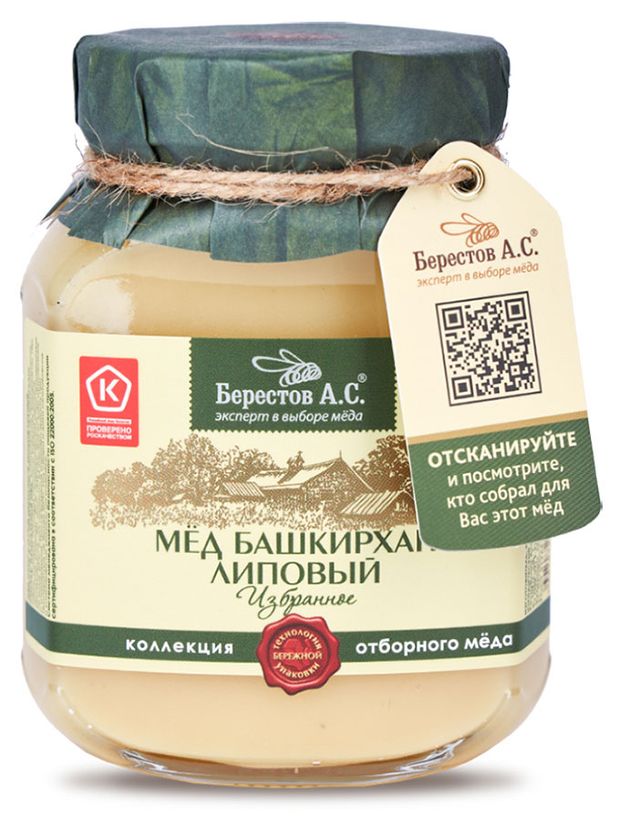 

Мед Берестов А.С. Башкирхан липовый 500 г