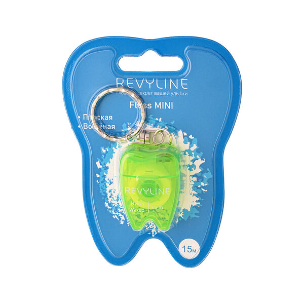 Нить зубная Revyline Mint брелок 15 м