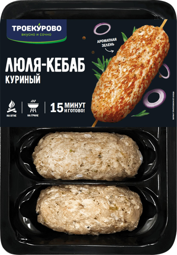 

Люля-кебаб Троекурово куриный охлаждённый 450 г