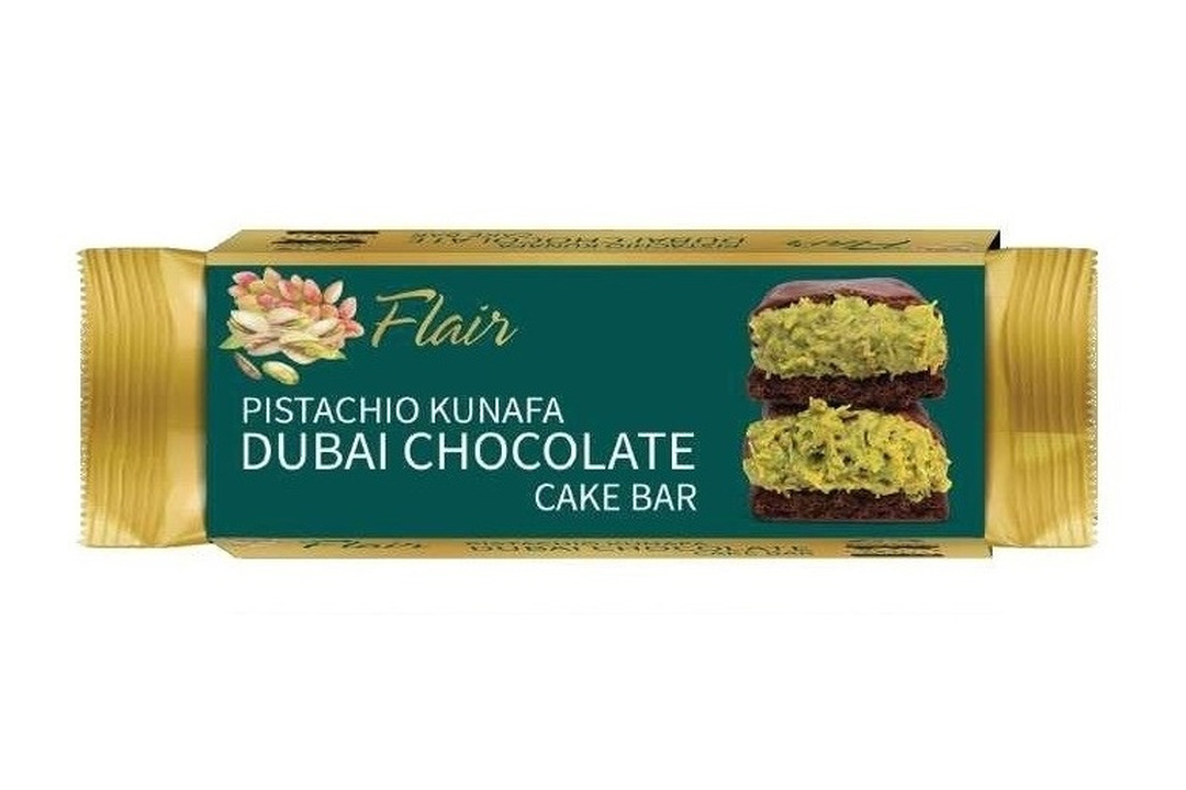 

Шоколад молочный Flair Pistachio Kunafa Dubai Chocolate Cake Bar со вкусом фисташки 55 г