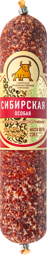 

Колбаса сырокопченая Сибирская продовольственная компания Сибирская особая 235 г