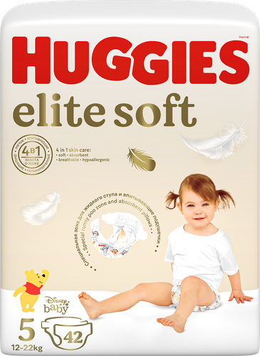 

Подгузники Huggies Elite Soft 5 12-22 кг 42 шт