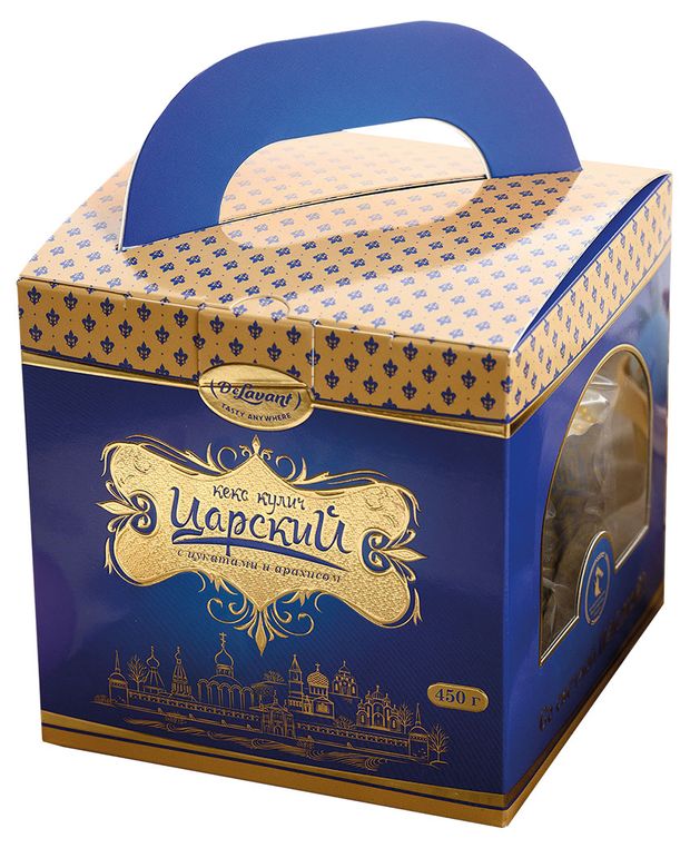 

Кулич Delavant Царский с цукатами и арахисом 450 г