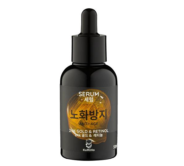 Сыворотка для лица KuMiHo антивозрастная с золотом и ретинолом