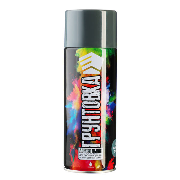 Ермак грунтовка аэрозоль 400мл, серая