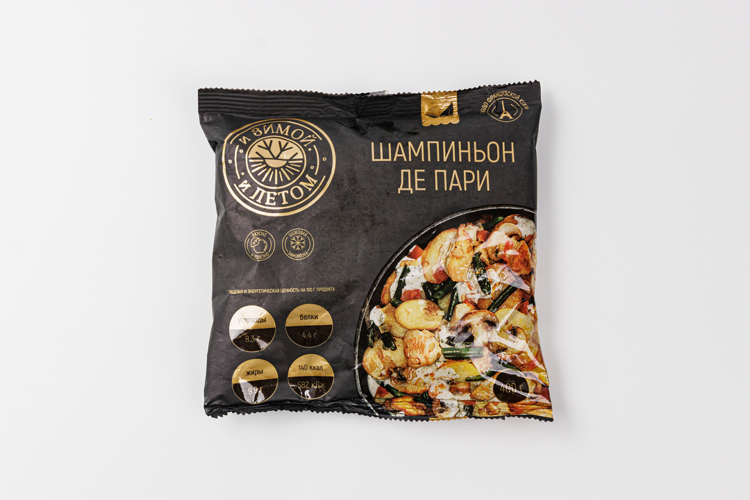 

Шампиньон И зимой и летом Де Пари с курицей замороженные 400 г