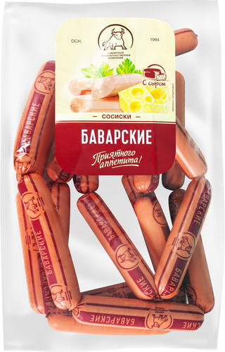 

Сосиски СПК Баварские вес. до 1.2 кг